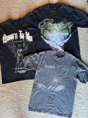 Sworn II Us Men’s Graphic Designer T-Shirts Size Medium